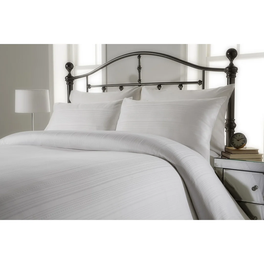 Grey 100% Cotton 300 TC Duvet Cover Set