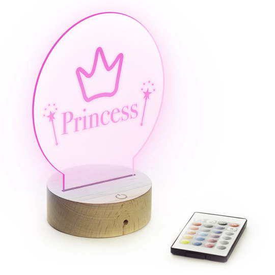 LED Colour Changing Nursery Light: Princess Design