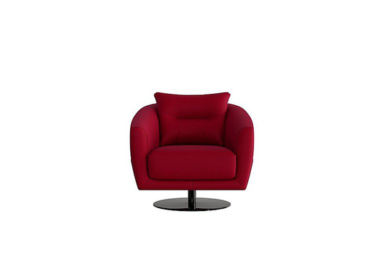 Nicoletti - Mimmo Fabric Swivel Chair - Red