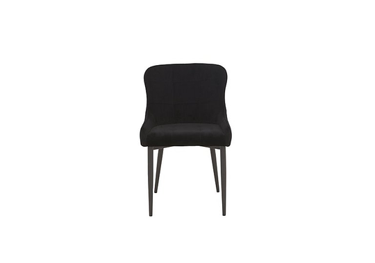 Kos Velvet Dining Chair - Black