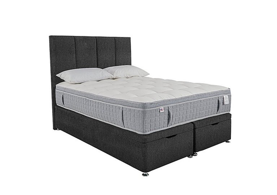 Millbrook - PureTech Pillow Top End Ottoman Divan Set - Super King - Black
