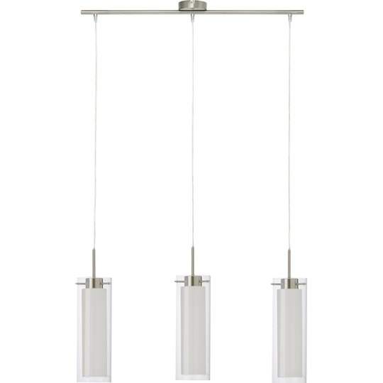 Double 3 - Light Kitchen Island Cylinder LED Pendant