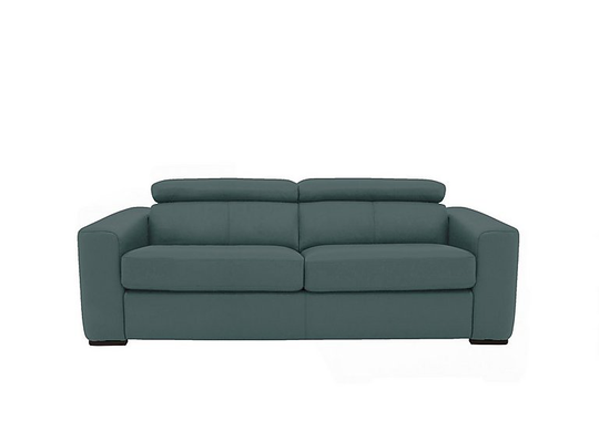 Infinity 3 Seater Leather Sofa Bed - Green- World of Leather