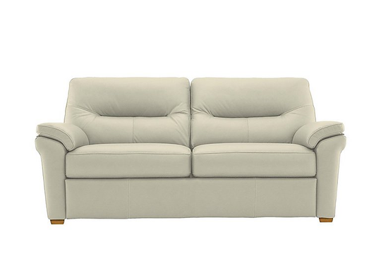 G Plan - Seattle 3 Seater Leather Sofa - Grey