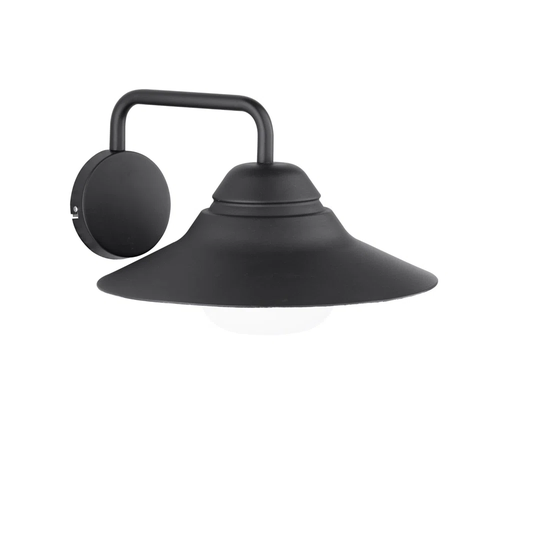Hayesville Black 19cm H Outdoor Fisherman Light