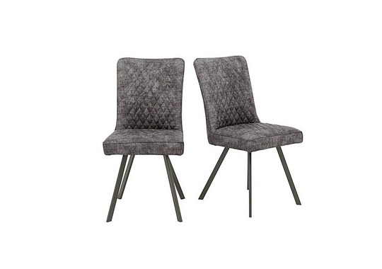 Earth Pair of Dining Chairs - Grey