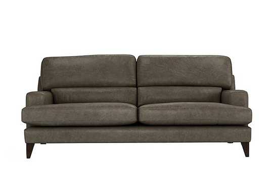 The Lounge Co. - Romilly 4 Seater Leather Sofa - Grey