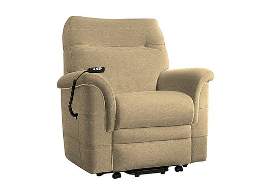 Parker Knoll - Hudson Fabric Lift and Rise Armchair - Brown