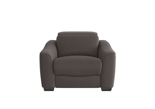 Xavier Fabric Recliner Chair with Power Headrests - Grey
