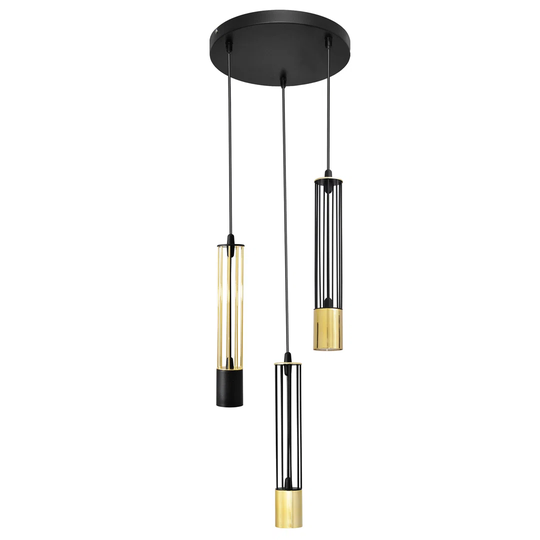 Elmfield 3 - Light Cluster Cylinder Pendant
