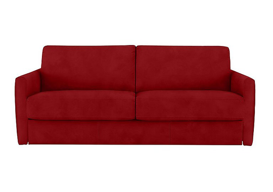 Nicoletti - Alcova 3 Seater Fabric Sofa with Slim Arms - Red