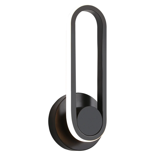 Holguin 1 - Light LED Black Swing Armed Sconce