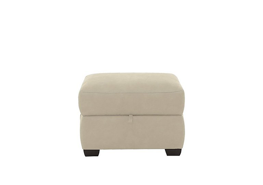 Optimus Fabric Storage Footstool - Beige