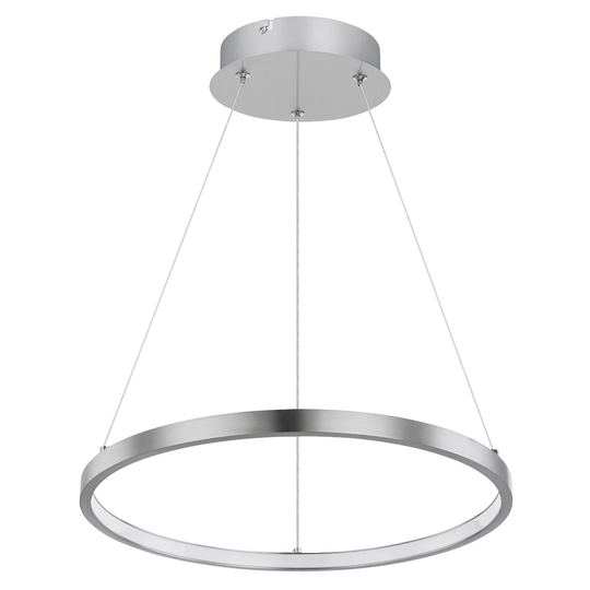 Metal 1-Light Crystal Geometric LED Pendant