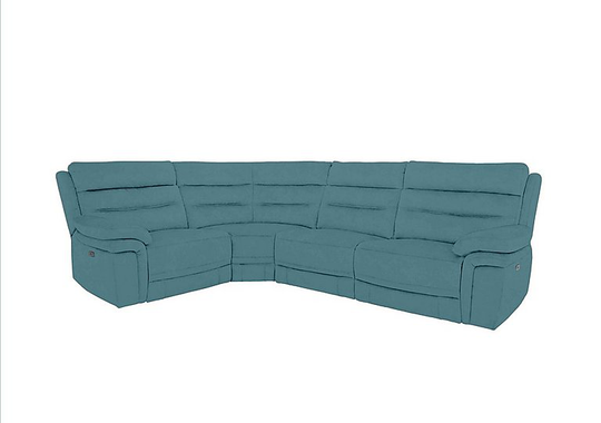 Berlin Small Reversible Fabric Corner Sofa - Blue