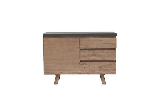 Fusion 1 Door 3 Drawer Sideboard - Brown