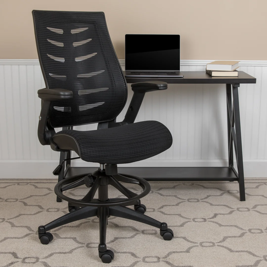 Bertine Ergonomic Mesh Draughtsman Chair