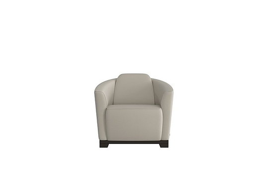 Nicoletti - Ketty Leather Accent Chair - Grey
