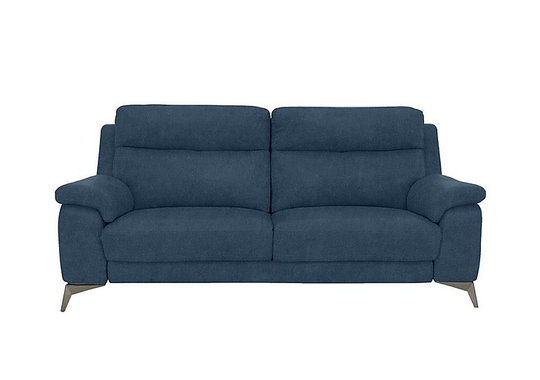 Missouri 3 Seater Fabric Sofa - Blue