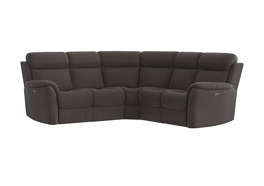 Relax Station Revive Fabric Power Recliner Corner Sofa - Grey