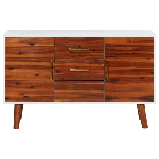 Bluffton 110 Cm Wide 3 Drawer Acacia Sideboard