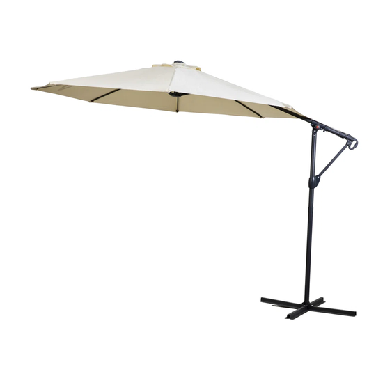 Antonion 2.9m x 2m Rectangular Cantilever Parasol