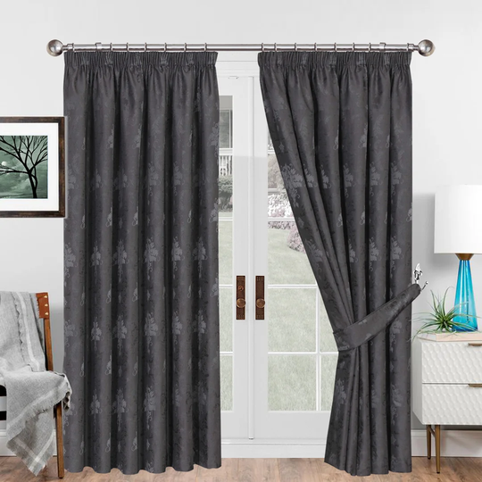 Virgina Pencil Pleat Room Darkening Curtains