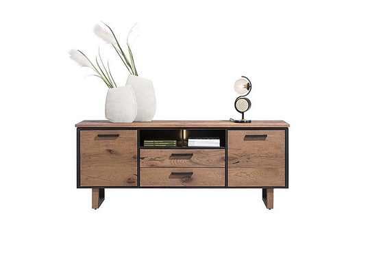 Habufa - Austin 2 Door 2 Drawer Medium Sideboard - Brown
