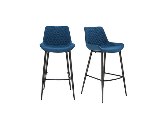 Rocket Pair of Bar Stools - Blue