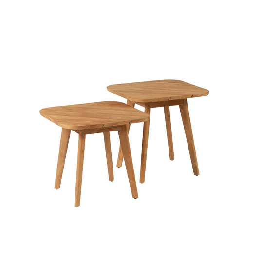 Kyneton 2 Piece Teak Side Table Set