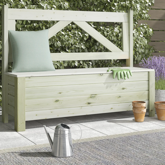 Aada Wooden Storage Bench