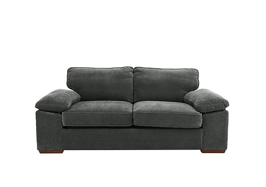 Home 2 Seater Fabric Sofa Bed - Grey