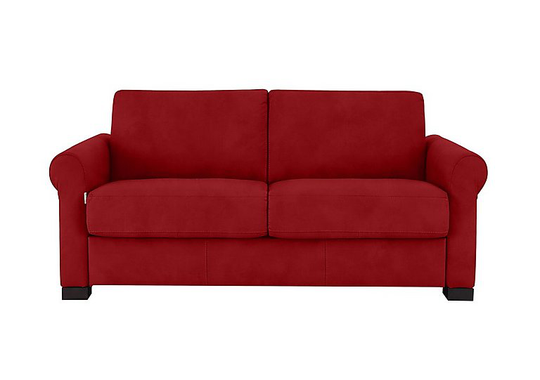 Nicoletti - Alcova 2 Seater Fabric Sofa with Scroll Arms - Red