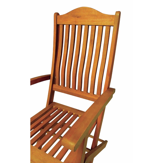 Set Of 2 Outdoor Chairs, Classic Style, Set Of 2 Outdoor Chairs In Eucalyptus Wood, Cm 54X51.3H103, Color Brown