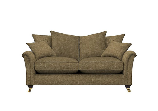 Parker Knoll - Devonshire Large 2 Seater Pillow Back Fabric Sofa - Green