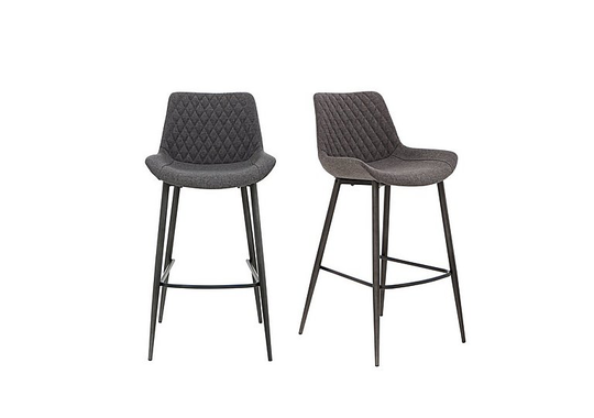 Rocket Pair of Bar Stools - Grey