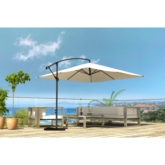 Square Parasol Aribold Ecru 3X3mètres