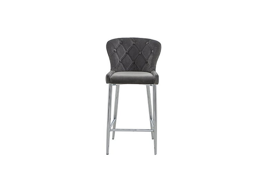 Donnie Fabric Bar Stool - Grey