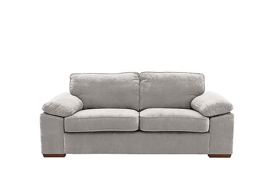 Home 2 Seater Fabric Sofa - Silver