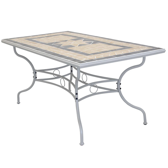 Claudinette Rectangular 160Cm Outdoor Dining Table