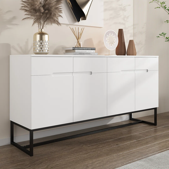 150 CM Buffet Cabinet Kitchen Cabinet Storage Sideboard Cupboard