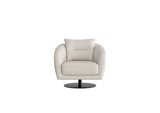 Nicoletti - Mimmo Fabric Swivel Chair - Beige