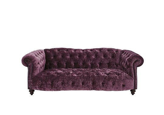 Tetrad - Southwood 3 Seater Velvet Sofa - Purple