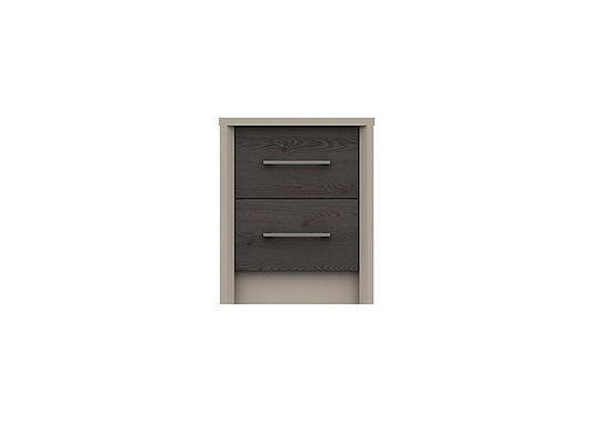 London Bedrooms - Paddington 2 Drawer Bedside Chest - Black