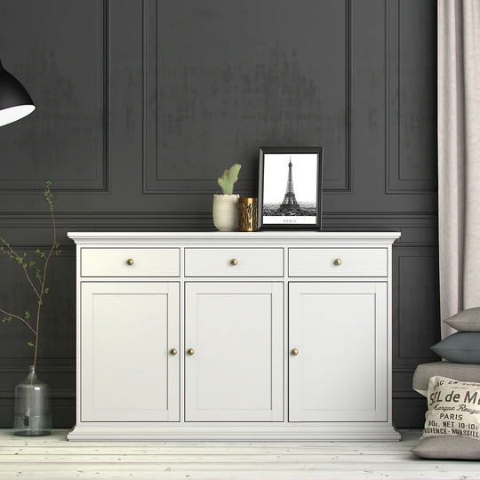 Harsha 143.7 Cm Wide 3 Drawer Sideboard