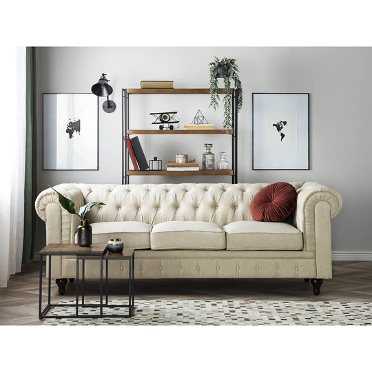 Albine 3 Seater Chesterfield Sofa