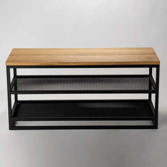 Hellie Wood Storage Bench