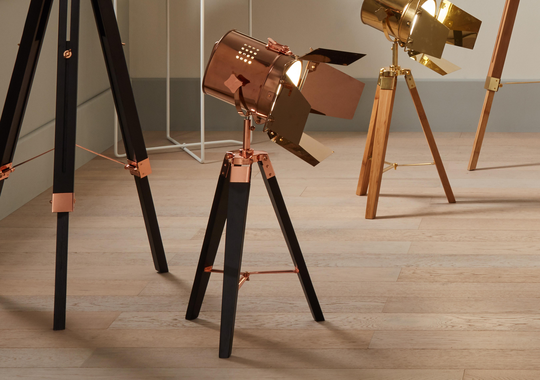 Hereford Tripod Table Lamp Copper & Black