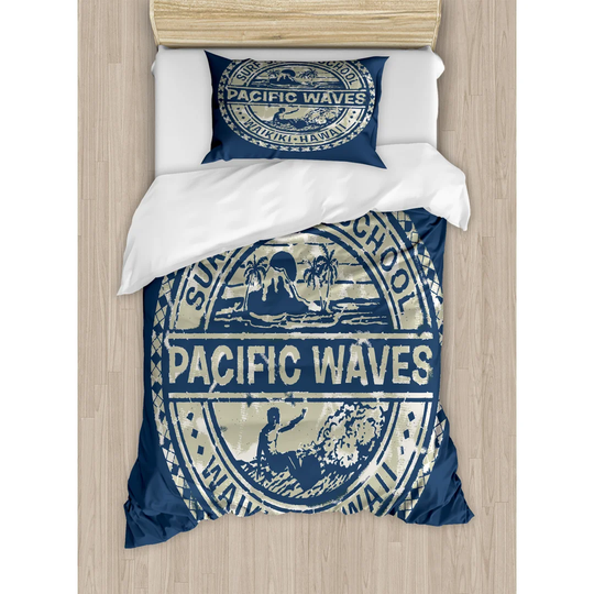 Isai Navy 100% Microfibre 260 TC Duvet Cover Set