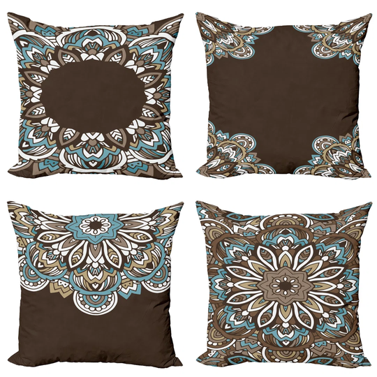 Inderjeet Indoor/Outdoor Floral Square Scatter Cushion Cover
